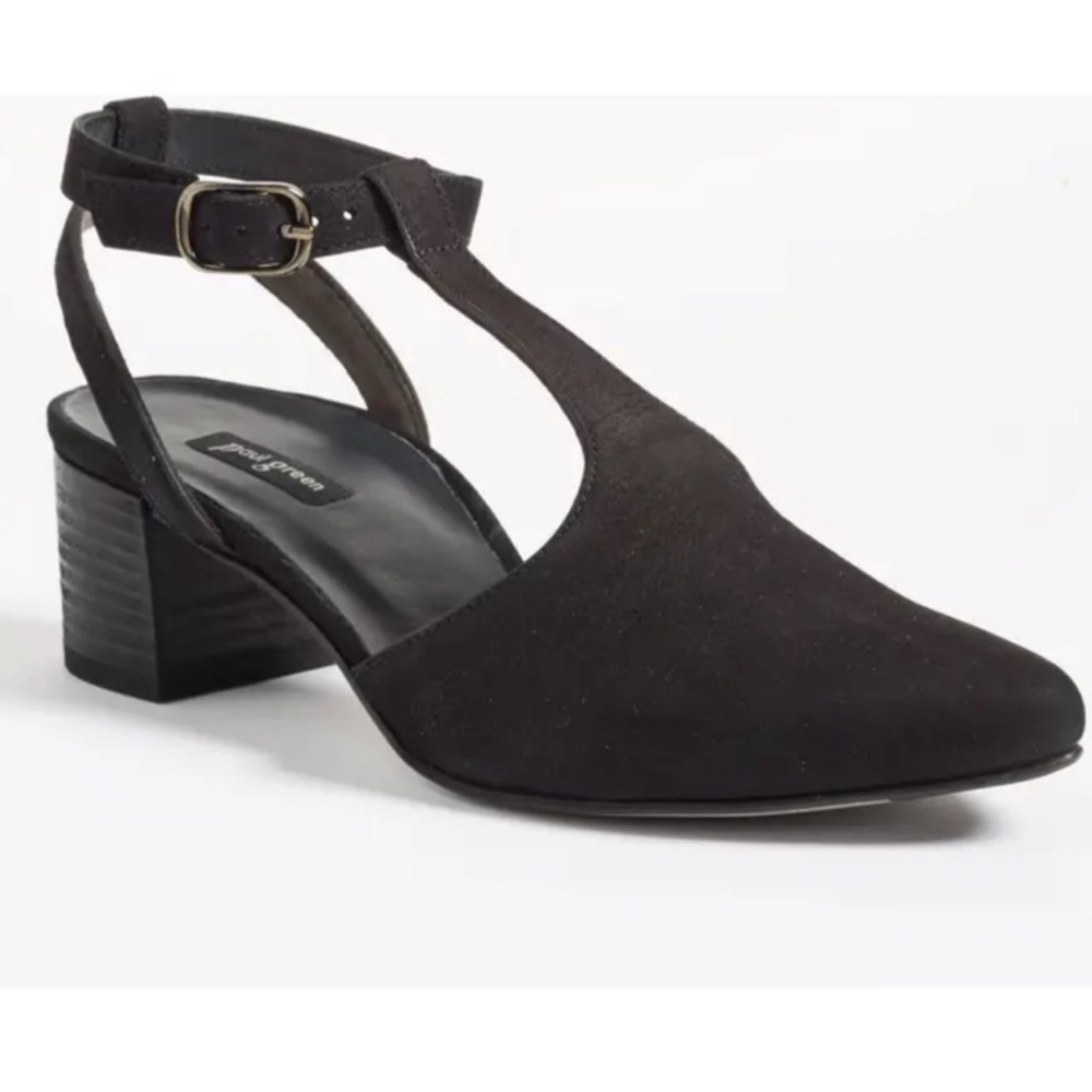 Paul Green Maggie Block Heel Sandals in Black size 9